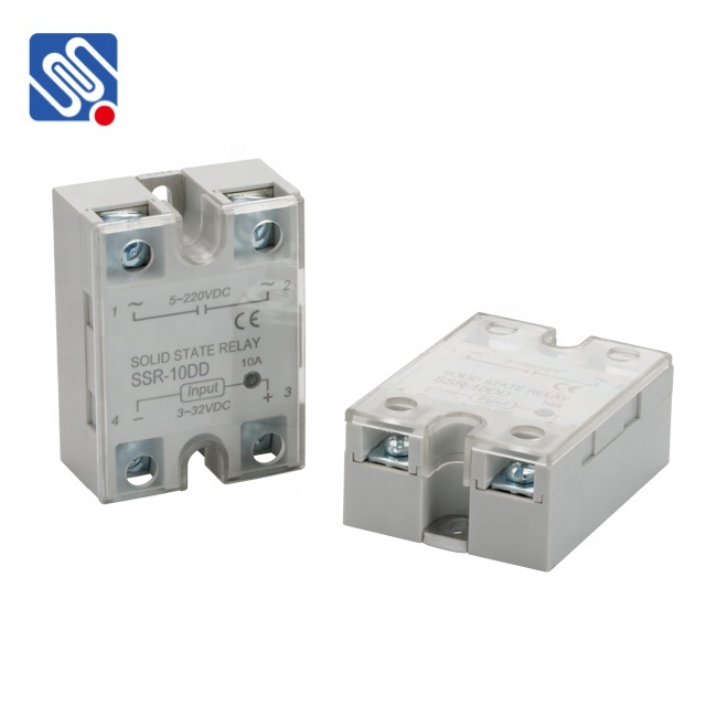 Meishuo SSR-10DD 5v DC to DC 10A Single Phase Solid State Relay High Reliability SSR Relay