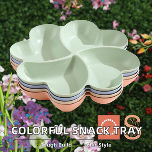 Plateau <span class=keywords><strong>de</strong></span> repas en plastique coloré au design moderne pour <span class=keywords><strong>dîner</strong></span>, buffet <span class=keywords><strong>de</strong></span> soirée <span class=keywords><strong>film</strong></span> et collations, salades, assiette <span class=keywords><strong>de</strong></span> bonbons, plat <span class=keywords><strong>de</strong></span> service - Product Image 3