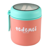 Boîte à lunch en acier inoxydable Contenants à soupe pour le petit-déjeuner Option de stockage et de transport des aliments de qualité supérieure