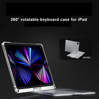 Étui clavier rotatif pour iPad Pro 11 pouces 2022 2021 2020 2018 étui pour tablette avec clavier tactile rétroéclairé sans fil