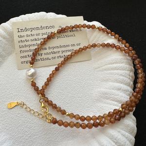 Pendentif en argent pur S925, luxe léger, entièrement serti de diamants, perle blanche australienne, grande perle, collier pour mère, tendance, perlé - Product Image 1