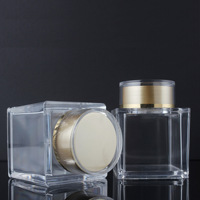 Bouteille carrée en PS de grande capacité 200 ml 400 ml, très transparente, avec bouchon en plastique double couche épaissi, qualité alimentaire, pour la santé