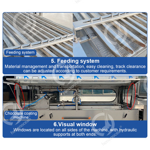 OCEAN Chocolat Processus Ceinture Largeur Alimentaire Enrobeur Machine Industrielle Chocolat Enrobe Ligne Prix - Product Image 4