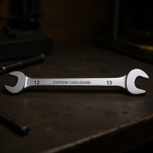 Clé fixe chromée Fervi 12 mm 13 mm en chrome vanadium poli miroir - Product Image 3