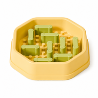 Bol de Nourriture Interactif Démontable en PP de Qualité Alimentaire avec Inserts DIY, Anti-Étouffement, Difficulté Réglable, pour Chiens et Chats