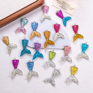 Colgantes de Resina con Forma de Cola de Sirena para Hacer Joyería DIY: Pendientes, Collares, Pulseras, Llaveros Hechos a Mano - Product Image 2