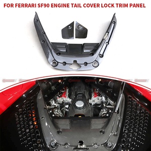 Panel de Bloqueo de la Cubierta del Motor de Fibra de Carbono Seca Estilo OEM de la Mejor Calidad para Ferrari SF90 - Product Image 4
