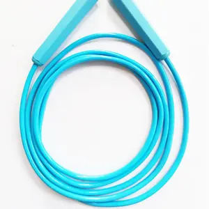 San supply tali skip balap PVC warna-warni tali skip olahraga profesional tali tidak memutar angin tali lompat fleksibel