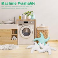 Coussin décoratif en peluche douce et amusante en forme d'étoile de mer, thème plage, pour canapé et lit – Vente en gros