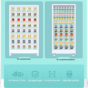 Distributeur automatique treillis armoire collation <span class=keywords><strong>boisson</strong></span> self-service commercial sans pilote distributeur automatique pur balayage code casier - Product Image 6