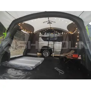 Không thấm nước sang trọng lớn Lều cắm trại ngoài trời và không thấm nước glamping Inflatable bông vải chuông lều cho đi bộ đường dài và du lịch