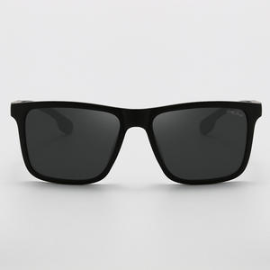 แว่นกันแดดทรงสี่เหลี่ยมโบกกี้แจ็ค 4412 UV400 ป้องกันแสงสะท้อนแบบเต็มกรอบเลนส์ TAC สำหรับทุกเพศกรอบสีดำทราย - Product Image 1