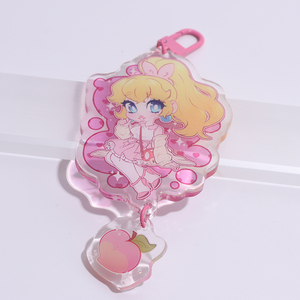 Vigreat Kawaii phim hoạt hình <span class=keywords><strong>Acrylic</strong></span> <span class=keywords><strong>Keychain</strong></span> hình dạng khác nhau tùy chỉnh in móc khóa nhựa - Product Image 6