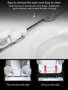 Vente en gros de toilettes suspendues modernes de luxe toilettes suspendues dorées salle de bain toilettes murales en céramique - Product Image 4