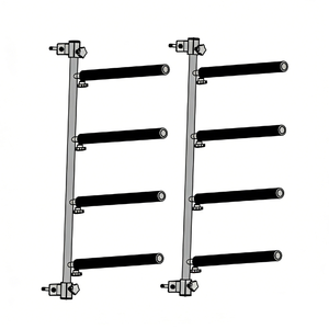 EVER-LEADING Support de pare-chocs métallique pour ateliers de carrosserie, équipement de réparation de pare-chocs par peinture en poudre, hauteur de banc 2140 mm, 1180 mm, 19 kg, 220 V - Product Image 3