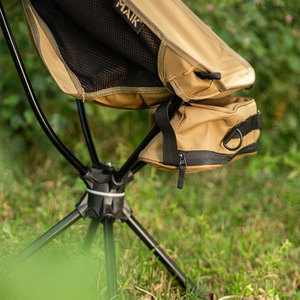Silla Plegable Giratoria de Aluminio 7075 con Tela de Poliéster 1000D de Camuflaje Moderno para Camping, Playa, Jardín, Dormitorio, Gimnasio / 7075 Al - Product Image 3