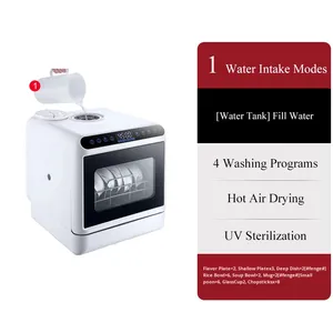 Lave-vaisselle <span class=keywords><strong>de</strong></span> comptoir exclusif sans installation UK/EU/US Plug Outil spécialisé <span class=keywords><strong>de</strong></span> réservoir d'eau en plastique pour <span class=keywords><strong>la</strong></span> <span class=keywords><strong>distribution</strong></span> du commerce extérieur - Product Image 6