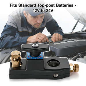 Battery Disconnect <b>Switch</b> <b>12V</b>-24V Battery Kill <b>Switch</b> Negative On/Off Battery <b>Switch</b> for Cars, RV and Boat - Product Image 5