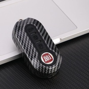 Cover per Chiave Auto e Portachiavi con Motivo in Fibra di Carbonio Pieghevole per Freemont, <span class=keywords><strong>Old</strong></span> Ottimo, Bravo - Product Image 4