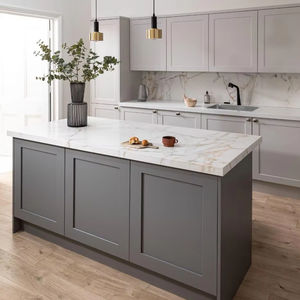 Klaar Om Te Monteren Keuken Met Eiland Design Kasten Custom Kitchenette Fabrikant Rta Keukenkasten - Product Image 1