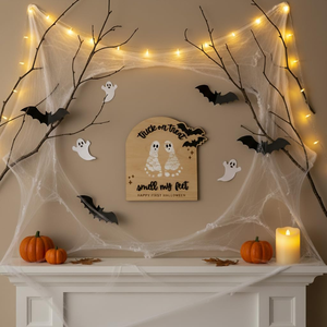 Primer letrero de madera para bebé, recuerdo de Arte de huella de bricolaje con accesorio de foto "Smell My Feet" para 2025 - Product Image 4