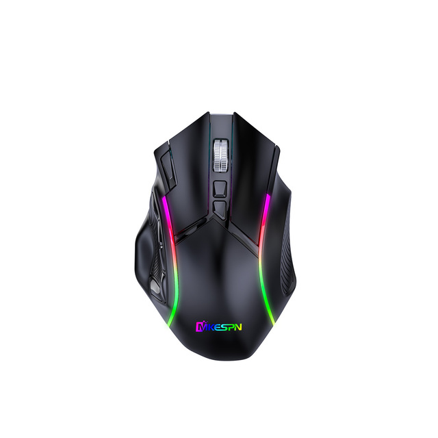 12-Key 24000Dpi Wireless Three-Mode Macro-Definition Gaming Mouse Full-Speed for Right-handed Users One-Piece Minimum Order