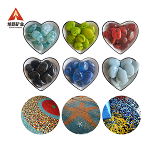 <strong>Good</strong> Quality Yuhua Pebbles Engraving Glass <strong>River</strong> Stones Glass <strong>Stone</strong> Without Hole - Product Image 4