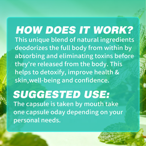Cápsulas Desodorantes Corporales de Clorofila de Marca Privada OEM, 30 Cápsulas Veganas, Frescura en las Axilas y Eliminación del Olor, Desodorante con Hoja de Perejil - Product Image 4