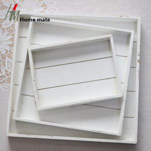 Best Selling Products Vintage Art Crafts Square White Wood Boxes Wooden Crate Box