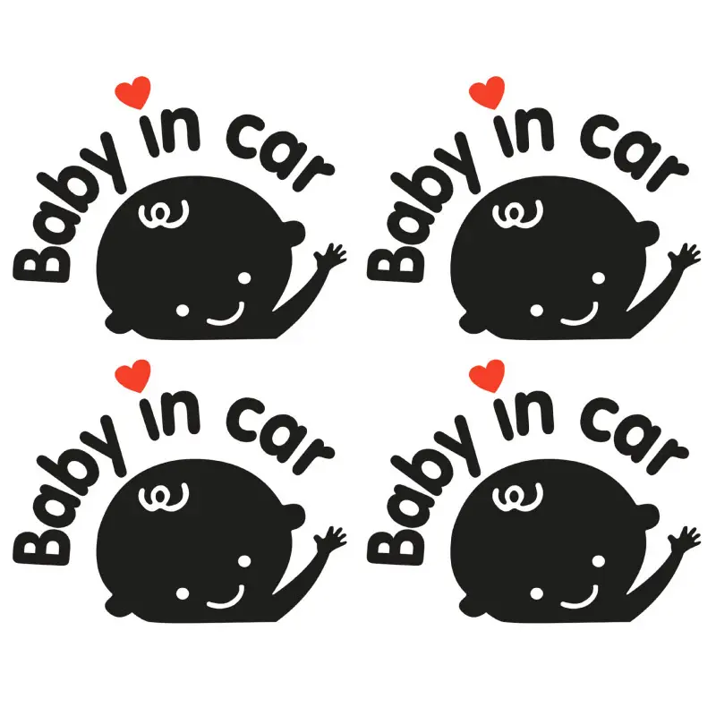 Car Sticker Baby In Car Funny Decal Stickers For Car Windows Body Warning Decoration