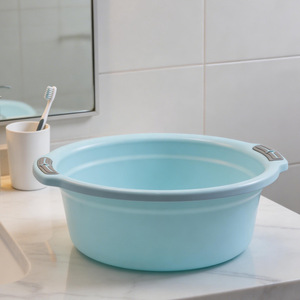 Bassine de cuisine 10L, lavabo de salle de bain, bac à linge, durable, multi-usages, bleu, rose, blanc - Product Image 3
