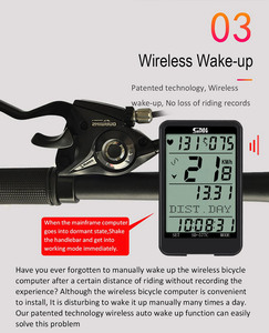 Sunding không dây xe đạp máy tính với không dây Heart Rate <span class=keywords><strong>Monitor</strong></span> - Product Image 4