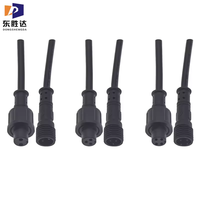 Connecteur LED M11 2 3 4 broches moulé avec câble fileté à sertir mâle femelle prise fil électrique IP67 étanche
