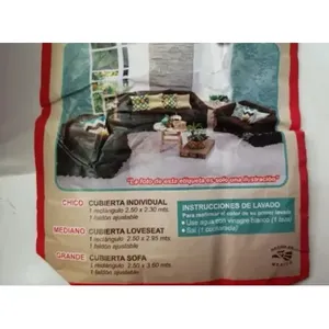 Fundas para Sofá Futón, Juego de Fundas de 2.5 M X 3.6 M, Textil en Forma de L con Sistema de Ajuste para Sala de Estar - Product Image 3