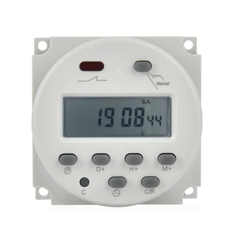 CN101 1 Second Interval DC/AC 12V Programmable Digital Timer Switch Time Clock CN101S For Solar Energy with AM/PM Display