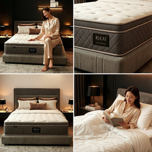 ที่นอนไฮบริดเมมโมรี่<span class=keywords><strong>โฟม</strong></span>และยางพาราแบบม้วนได้ ขนาดควีนไซส์ บรรจุภัณฑ์สุญญากาศแบบอัดแน่น เป็นมิตรกับสิ่งแวดล้อม สไตล์โมเดิร์น ขายส่ง - Product Image 3