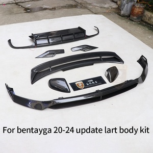 Kit de carrosserie Facelift pour Bentley Bentayga mise à niveau Larte Carbon Dry Bodykit lèvre avant diffuseur arrière aileron de toit arrière couverture de miroir - Product Image 2