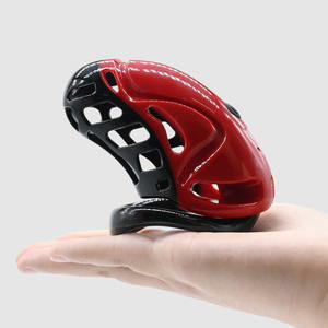 Jouets sexuels pour hommes matures respirants Mini Lock Cage à bite Fétiche Bondage Anneaux Dispositif de chasteté masculine <span class=keywords><strong>Gode</strong></span> avec sangle vibrante - Product Image 2