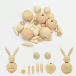 Ornement Lapin en Bois Couleur Bois Naturel Runwood pour Pâques, Fournitures d'Artisanat en Bois, Matériaux <span class=keywords><strong>de</strong></span> Décoration <span class=keywords><strong>de</strong></span> Fête Lapin en Bois DIY, Jouet <span class=keywords><strong>de</strong></span> Simulation Artisanale - Product Image 2