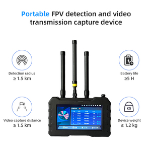 DR400-D Taşınabilir FPV Drone Dedektörü ve Hava Alanı Güvenliği ve Drone Karşıtı Operasyonlar için Video Engelleyici - Product Image 1