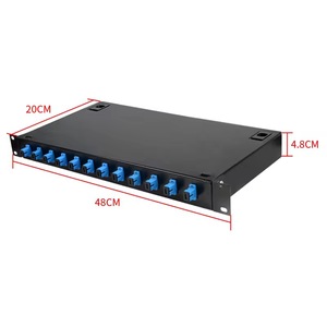 Boîtier de terminaison optique 19 pouces pour câble à fibre optique à fusion SC, compatible FTTH, type rack, adaptateur pigtail, panneau de brassage Bangbang - Product Image 4