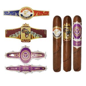 Custom Embossed Logo Gold Foil Cigar Band Label Stickers - Product Image 5