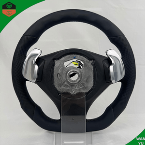 Volante de Cuero Completo con Calefacción y Vibración para <span class=keywords><strong>BMW</strong></span> Serie <span class=keywords><strong>E</strong></span>, Compatible con E90 E60 E46 E92 M3 E87 E39 X5 E70 X6 E71 E82 E93 E36 E91 - Product Image 3
