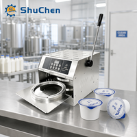 Machine de scellage automatique de barquettes alimentaires de taille personnalisée Shuchen, machine de scellage manuelle pour contenants en aluminium