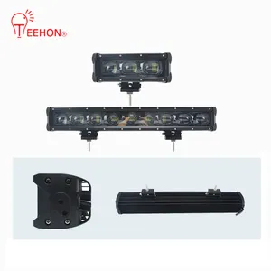 Barra luminosa a led barre luminose spot a fila singola camion led fuoristrada luce a barra luminosa a led gialla per auto