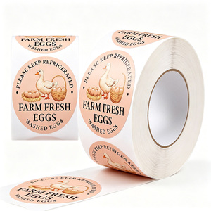 สติกเกอร์ติดสินค้าแบบรีไซเคิล สำหรับไข่ไก่ ไข่เป็ด ไข่นกกระทา ป้ายขูดลอก - Product Image 3