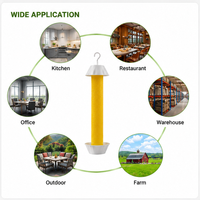 Piège à mouches collant sans pesticide, non toxique, jaune, pour jardin, ferme, utilisation en extérieur