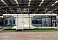 Casas Contenedor Extensibles de Lujo UALU, Casa Cápsula Prefabricada para Hotel, Uso en Exteriores, 2 Habitaciones, Personalizable, Patio Moderno