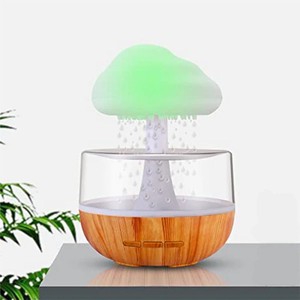 Rain Cloud Humidifier pelembab udara, penyebar melembabkan Hawa Mini ultrasonik tetesan air 7 warna cahaya - Product Image 6