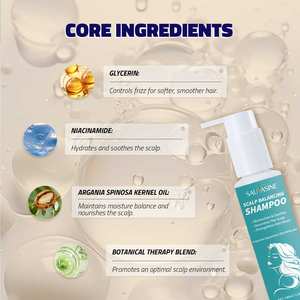 Shampoo équilibrant pour cheveux 100ml Contrôle du sébum Utilisation quotidienne Cheveux et cuir chevelu gras - Product Image 2